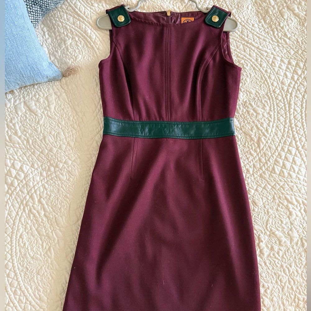 Tory Burch Burgundy Dress - Size 4